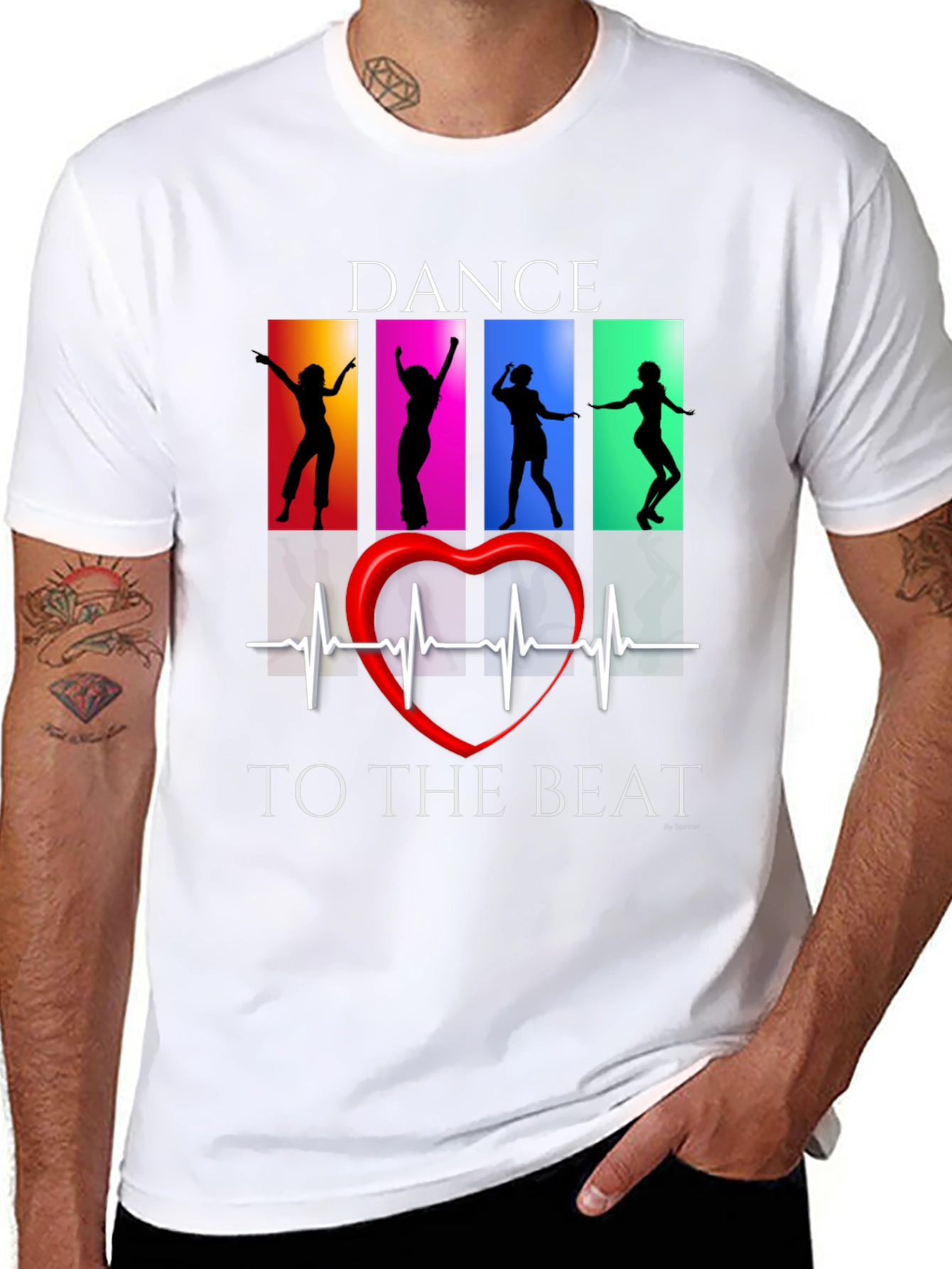 Dance to the Beat Black Graphic Tee
