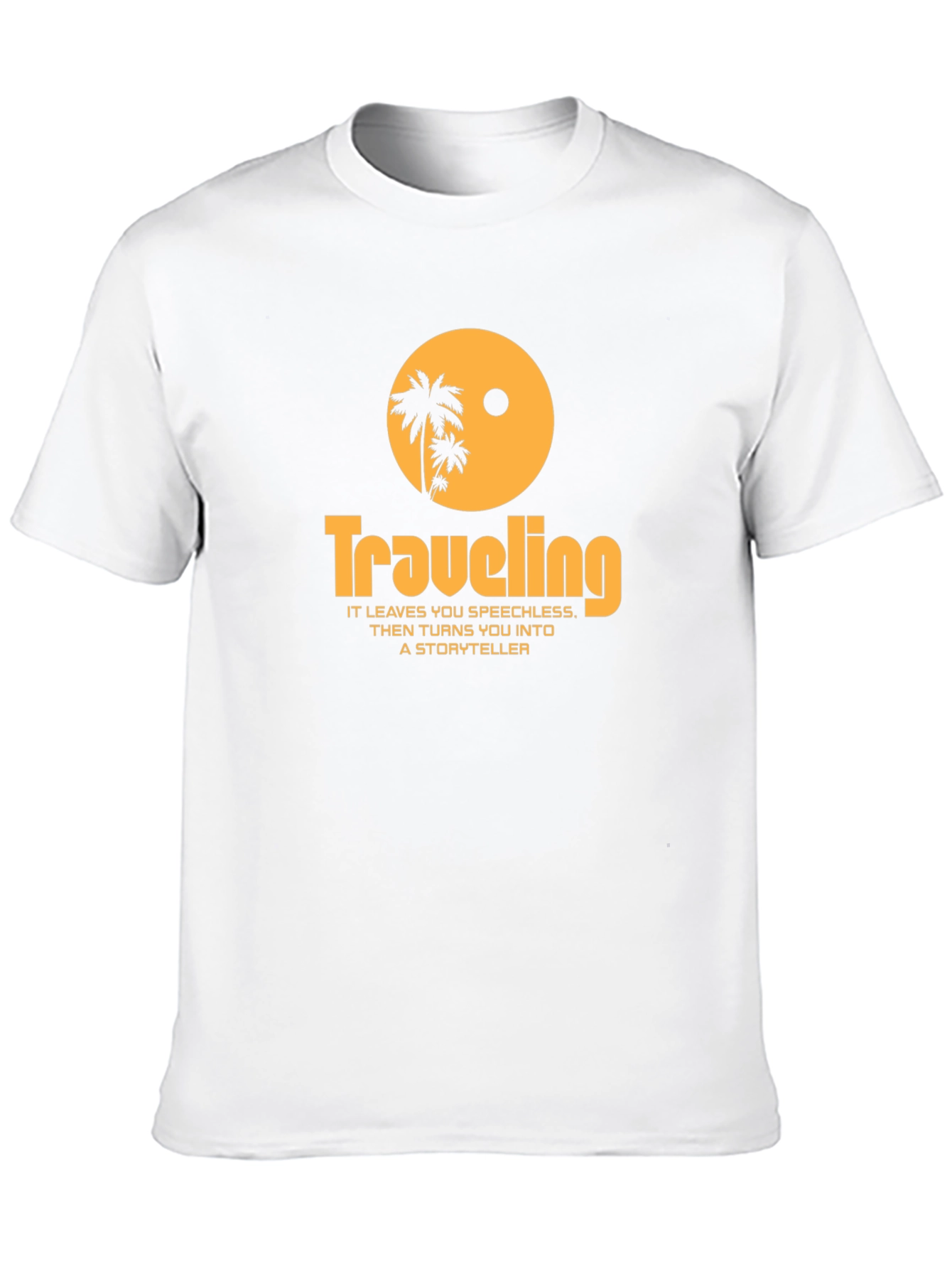 Traveling Palm Tree Graphic Tee - Black