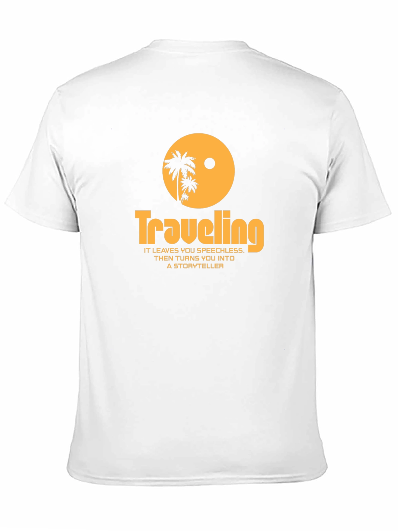Traveling Palm Tree Graphic Tee - Black