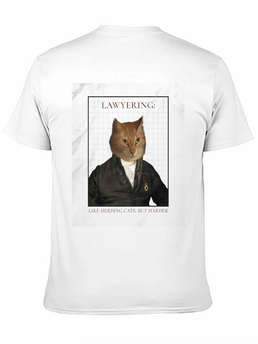 Lawyering Cat Graphic Tee - Herding Cats But Harder!