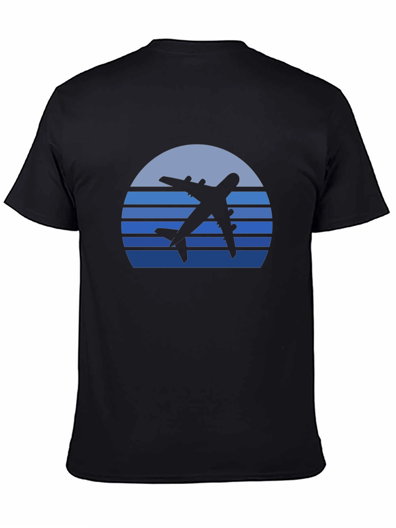 Retro Airplane Sunset Graphic Tee