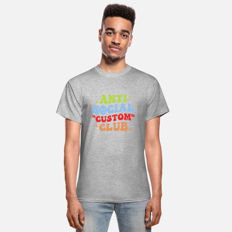 Retro Wavy Anti Custom Club For Dark Shirt