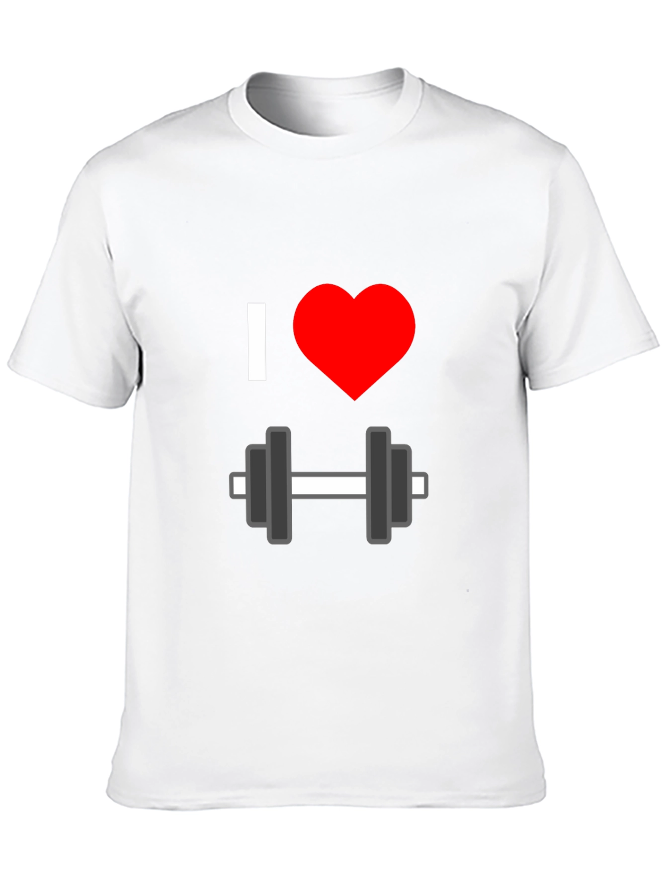 I Heart Dumbbells Graphic T-Shirt - Black Gym Tee