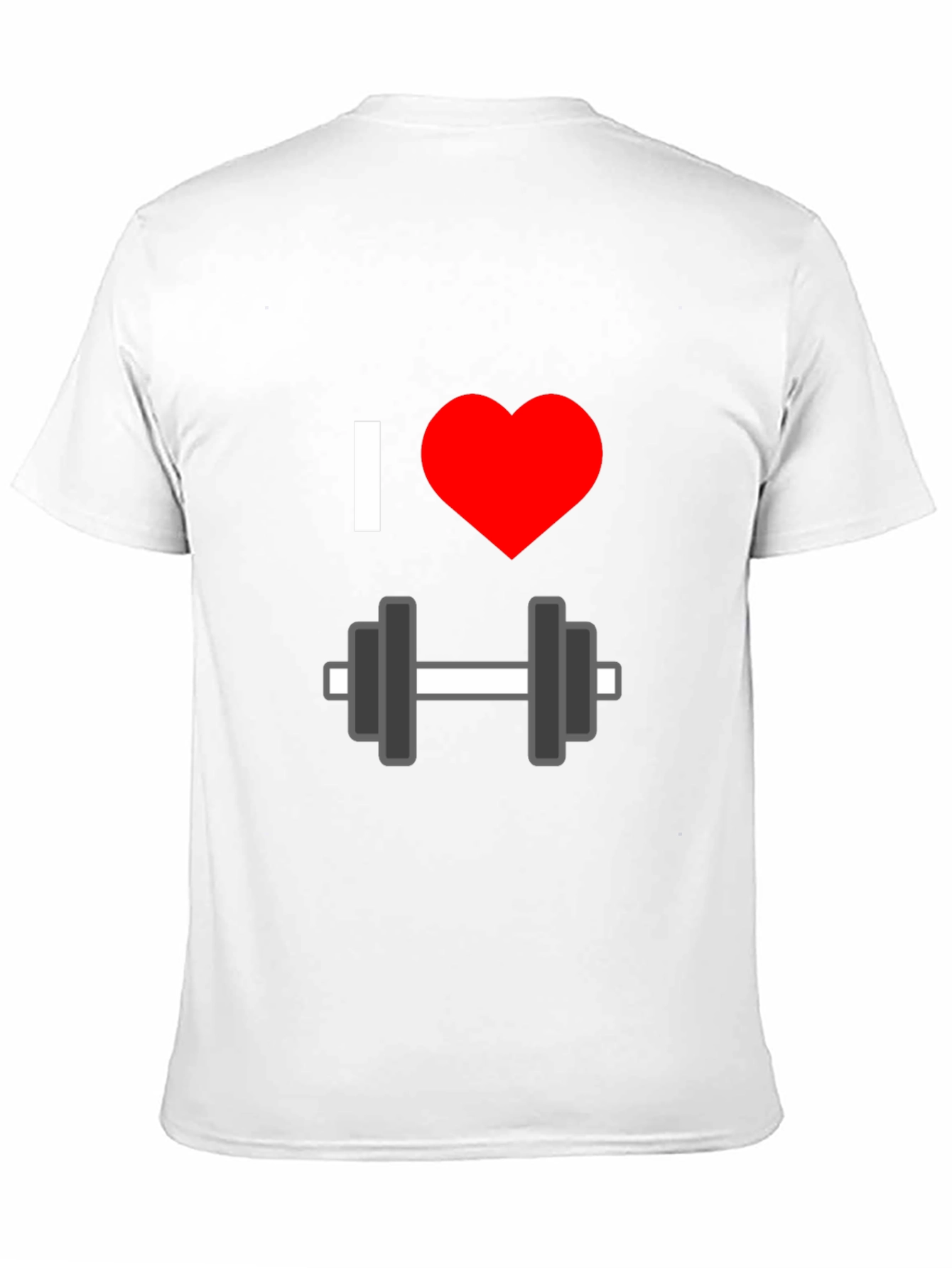I Heart Dumbbells Graphic T-Shirt - Black Gym Tee