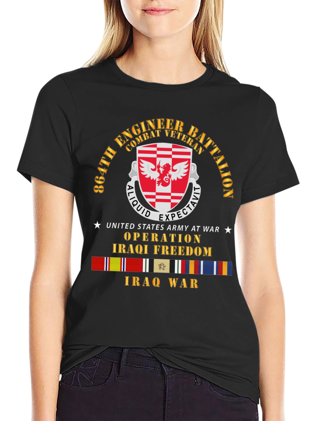 864th Engineer Battalion Combat Veteran T-Shirt