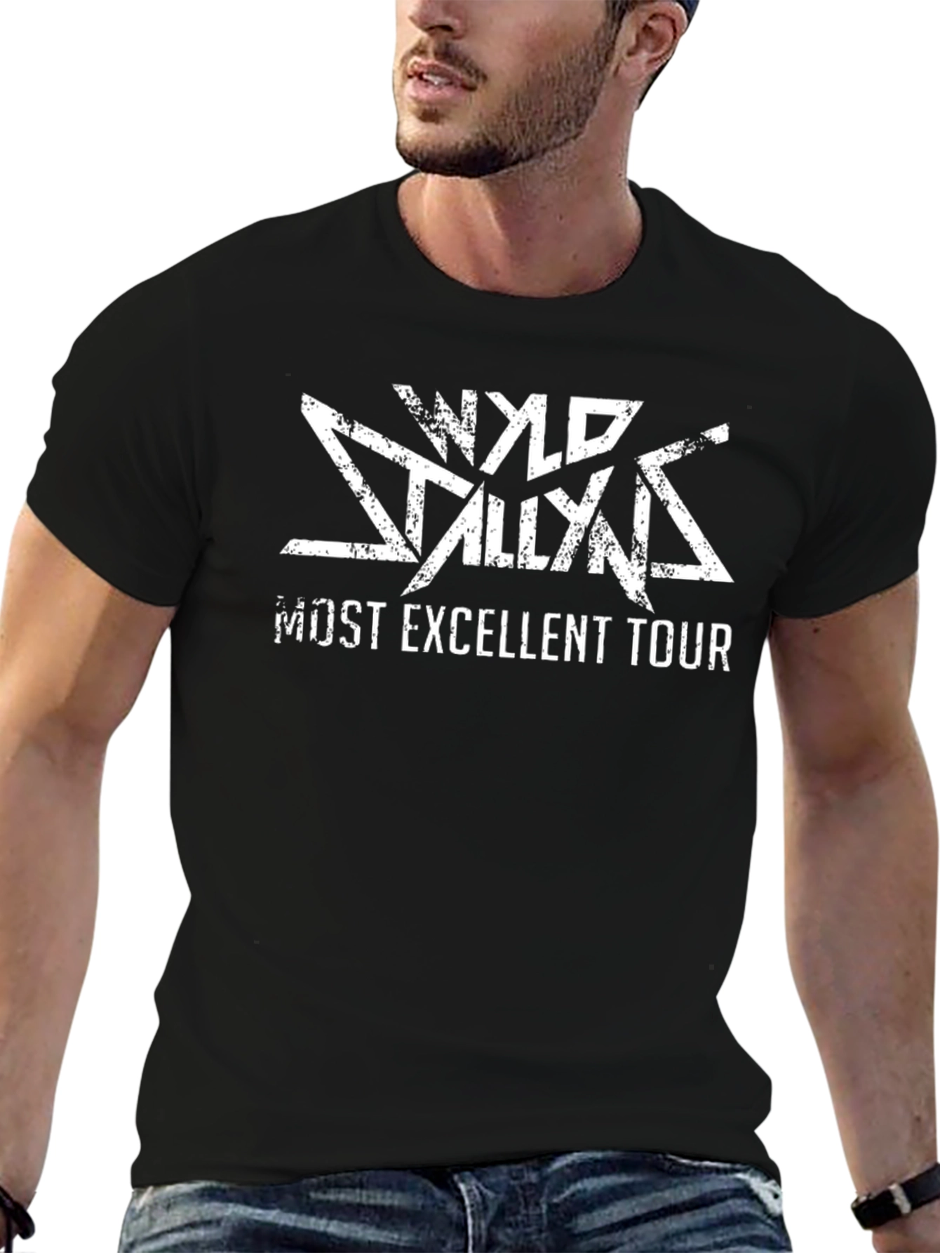 Wyld Stallyns Most Excellent Tour Black T-Shirt