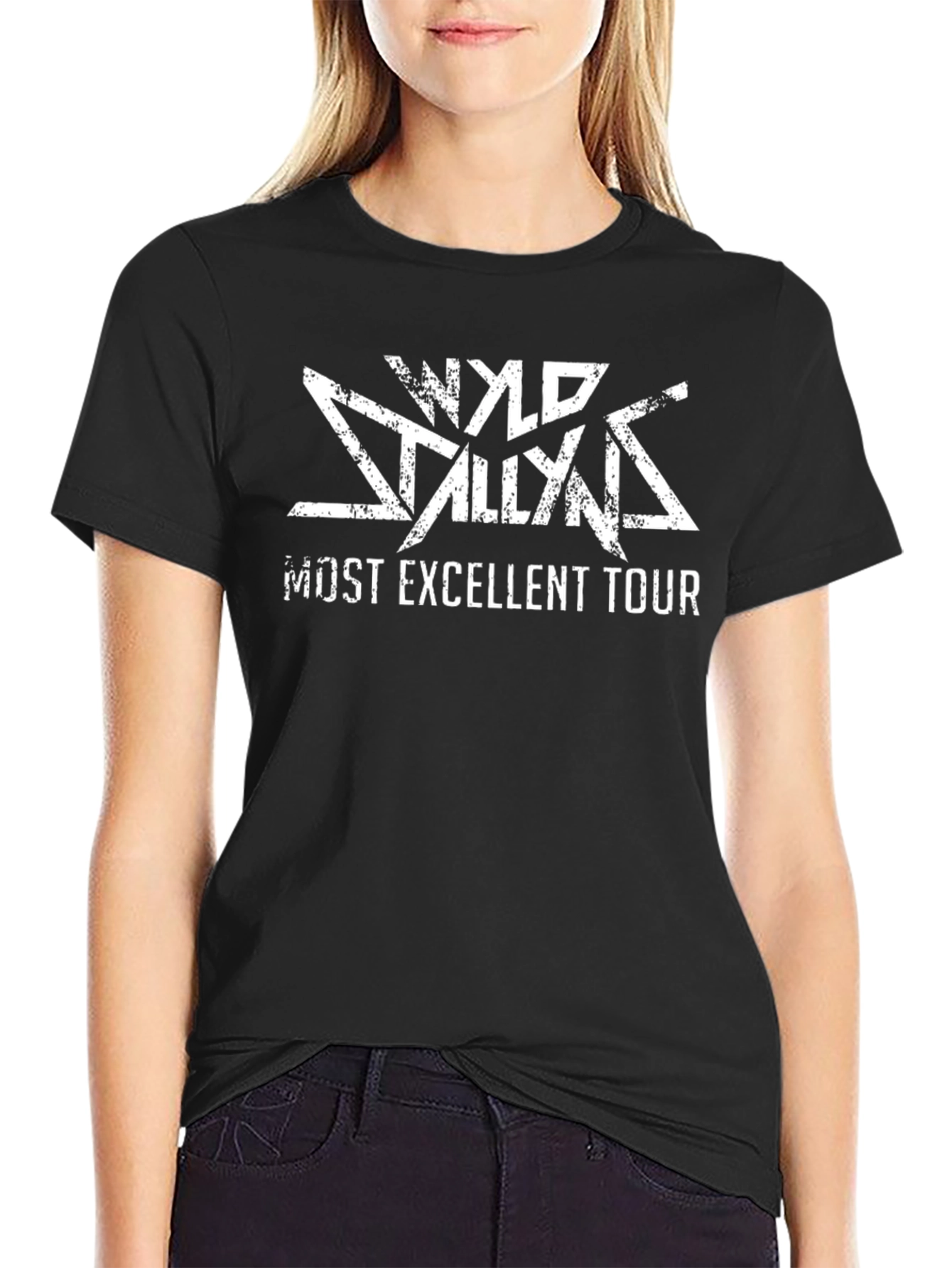 Wyld Stallyns Most Excellent Tour Black T-Shirt