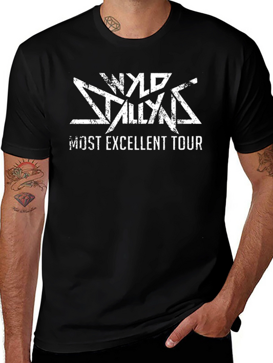 Wyld Stallyns Most Excellent Tour Black T-Shirt