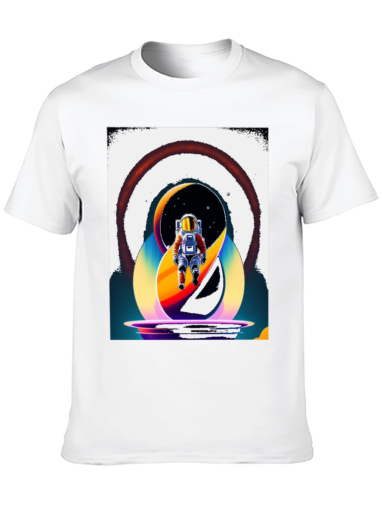 Retro Spaceman Graphic T-Shirt