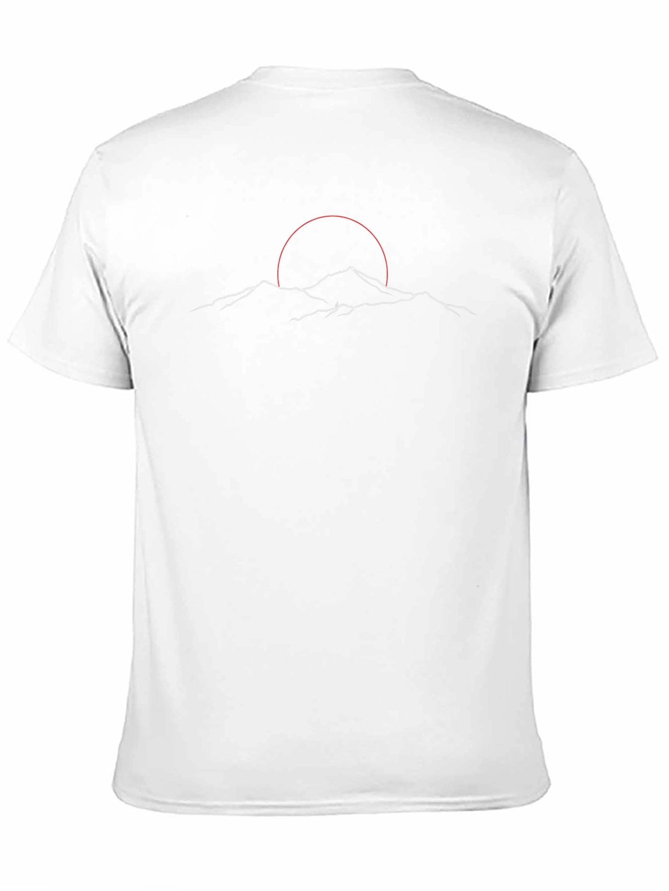 Minimalist Mountain Sunset Graphic T-Shirt