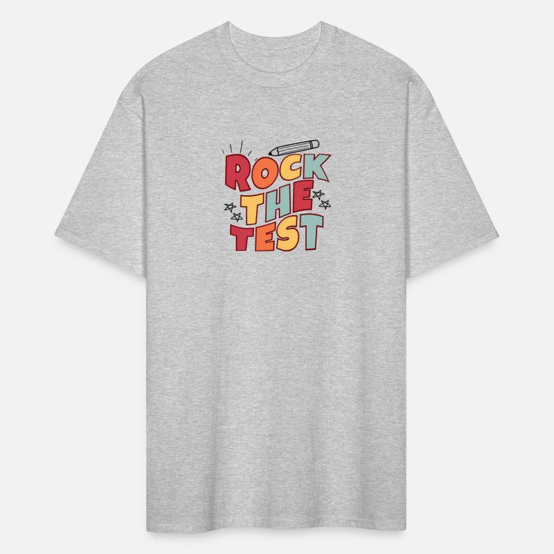Rock The Test Testing Day Retro Motivational Teach