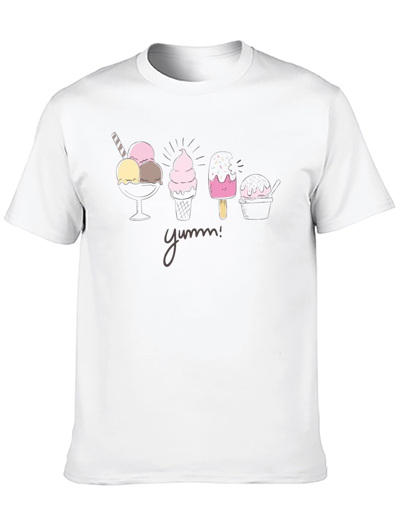 Yumm! Ice Cream Graphic T-Shirt - Black