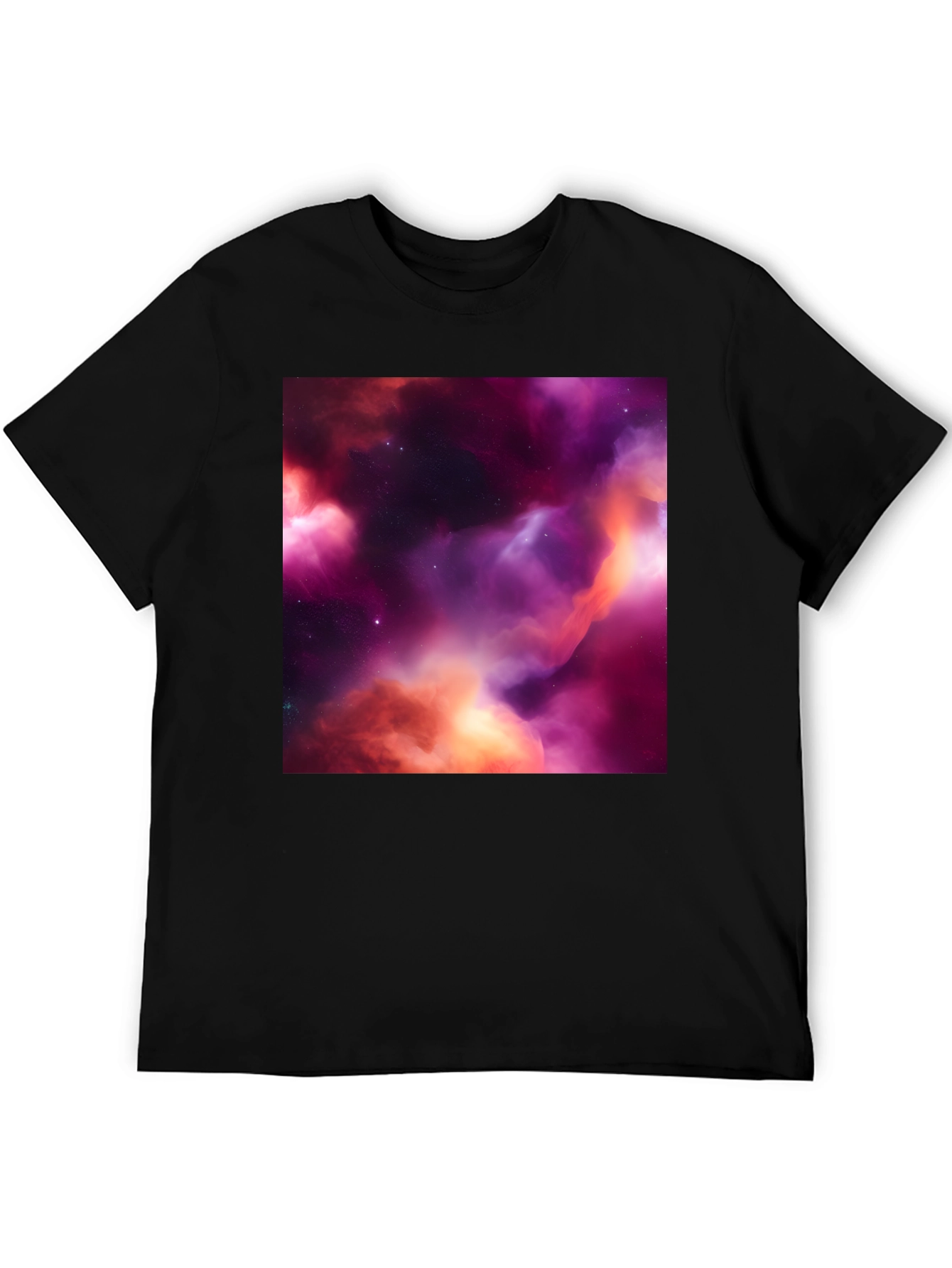 Nebula Space T-Shirt - Black Graphic Tee