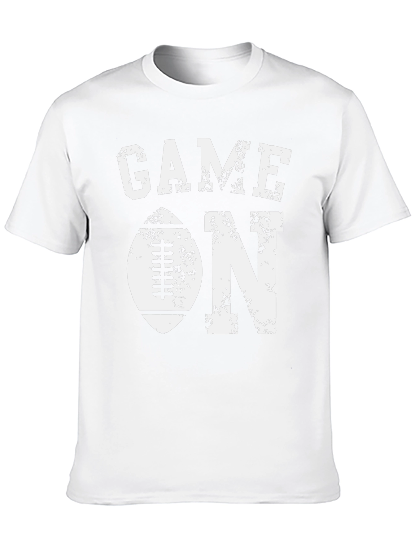 Game On Football Graphic Tee - Black Cotton T-Shirt