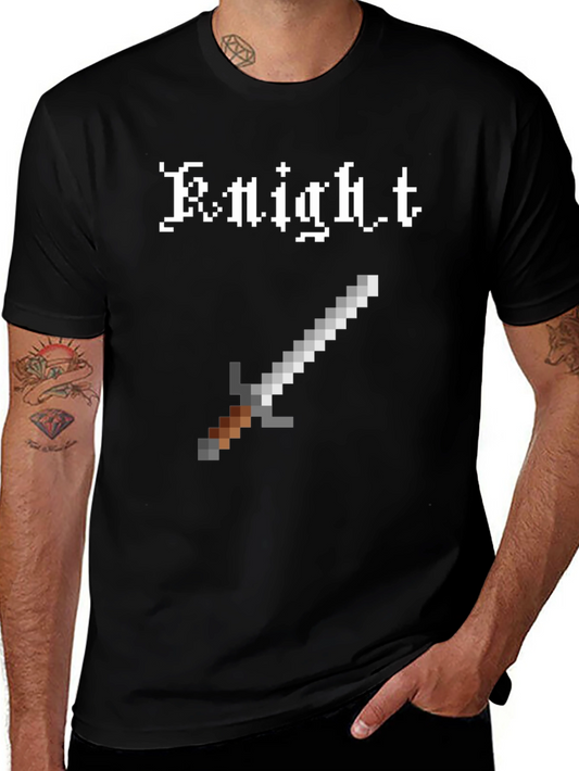 Pixel Knight T-Shirt - Classic 8-Bit Gaming Style