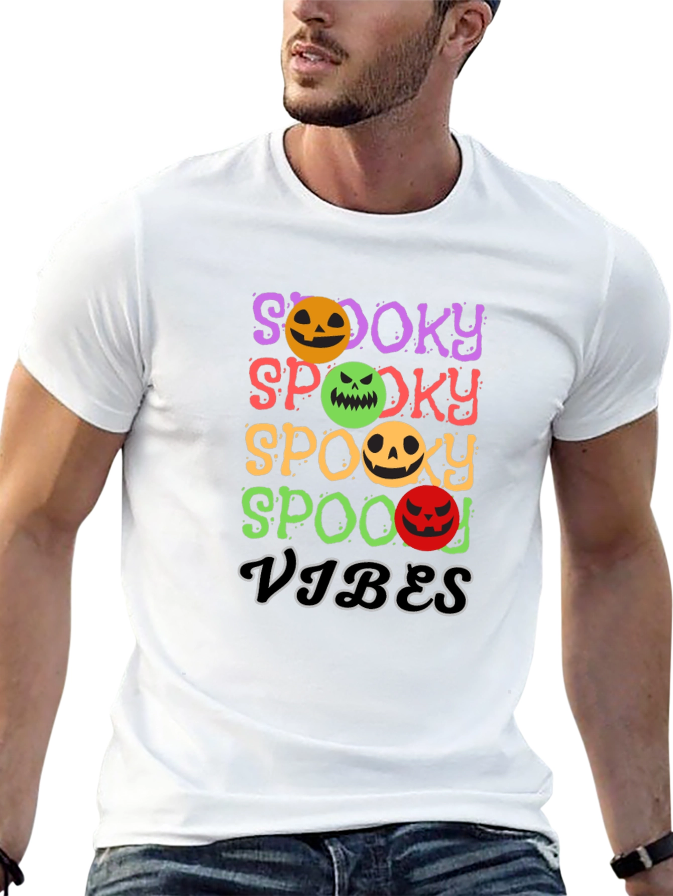 Spooky Vibes Halloween Graphic Tee