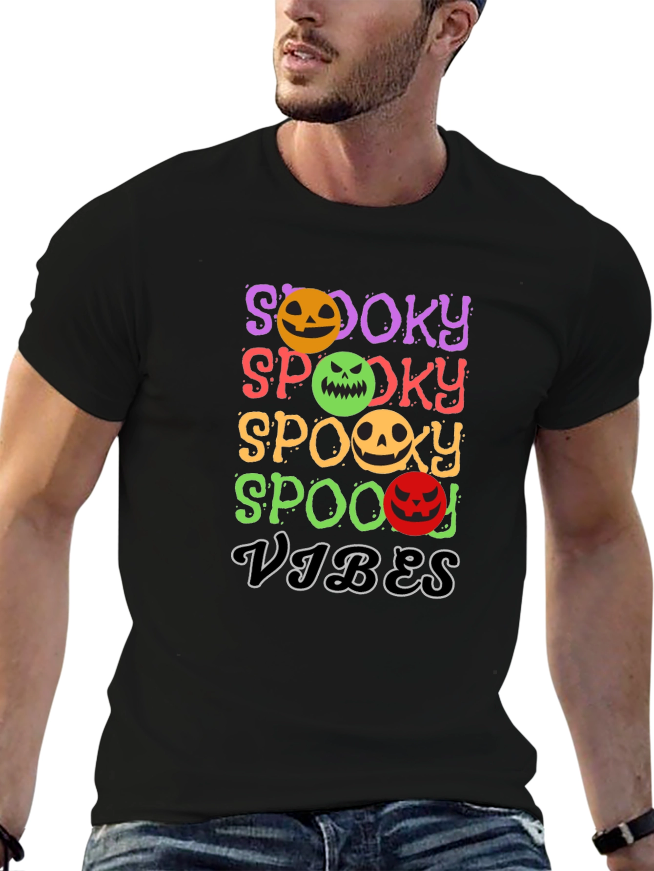 Spooky Vibes Halloween Graphic Tee