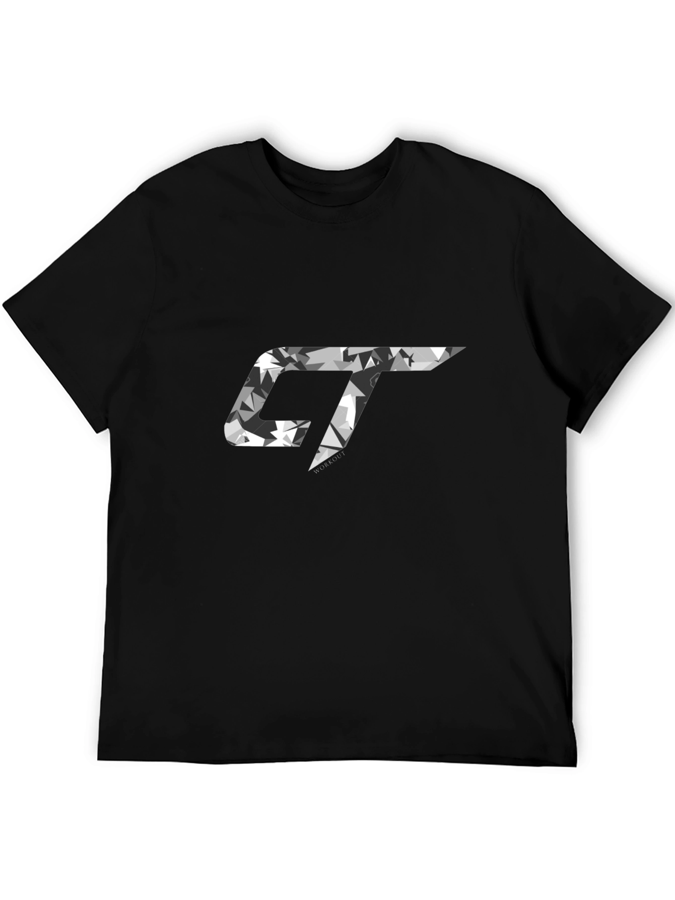 Mens Black GT Camo Logo Graphic T-Shirt