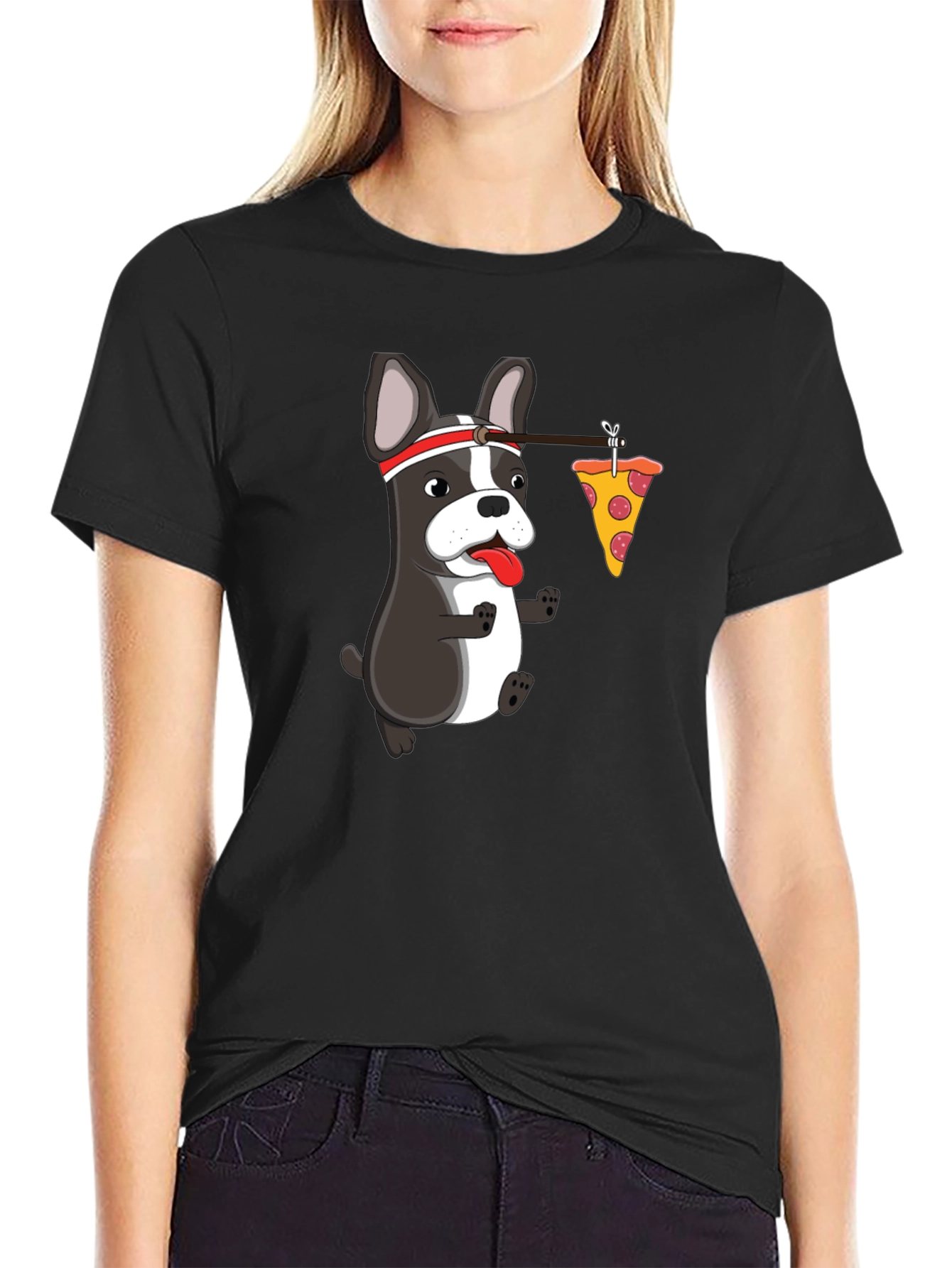 Dog Pizza Humor Graphic Tee