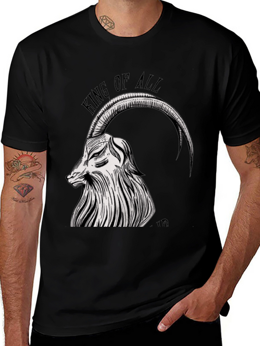 King of All Tee - Goat Graphic Black T-Shirt