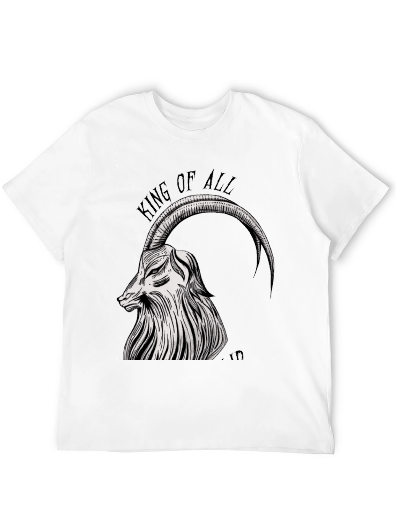 King of All Tee - Goat Graphic Black T-Shirt