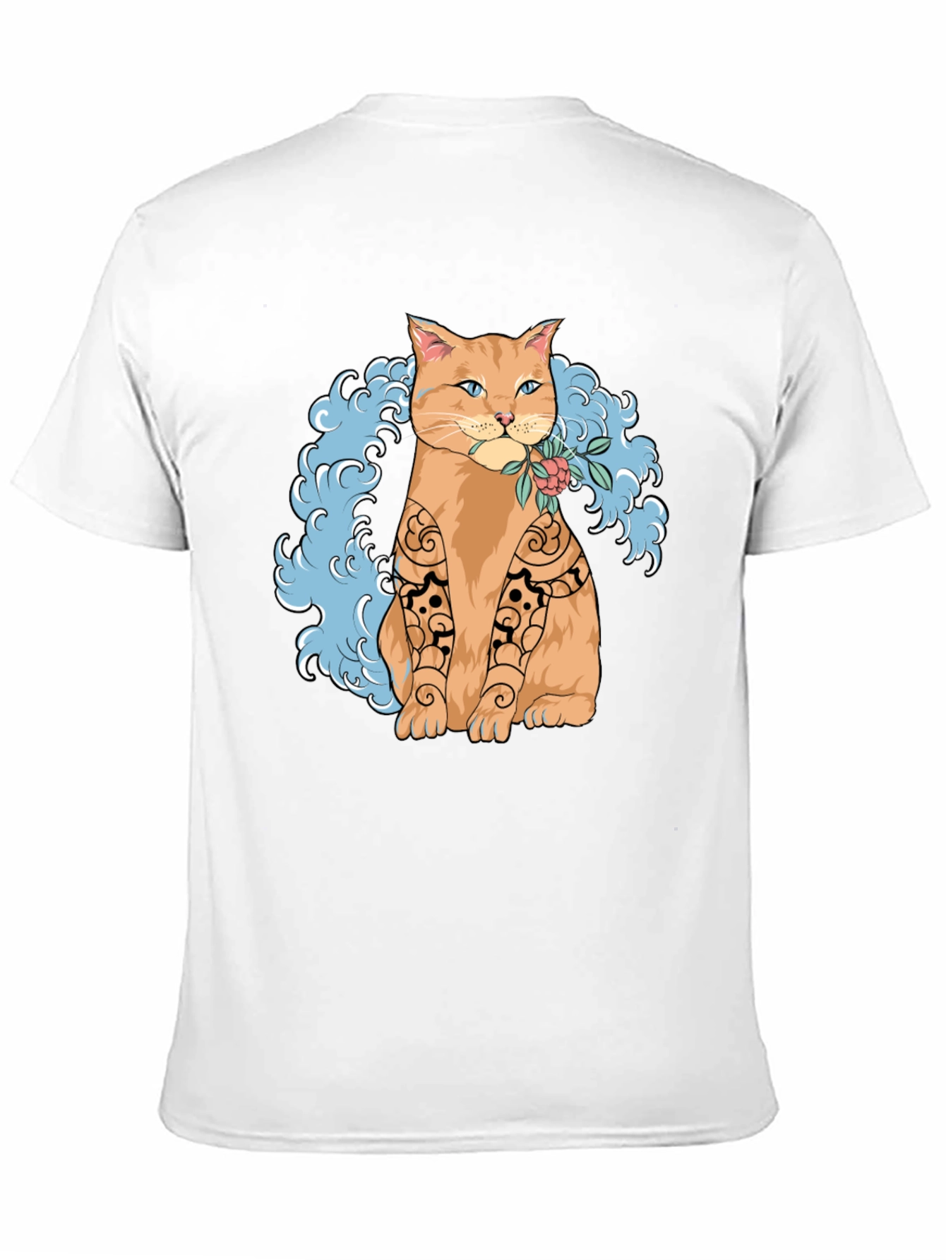 Cat Tattoo Art Graphic T-Shirt