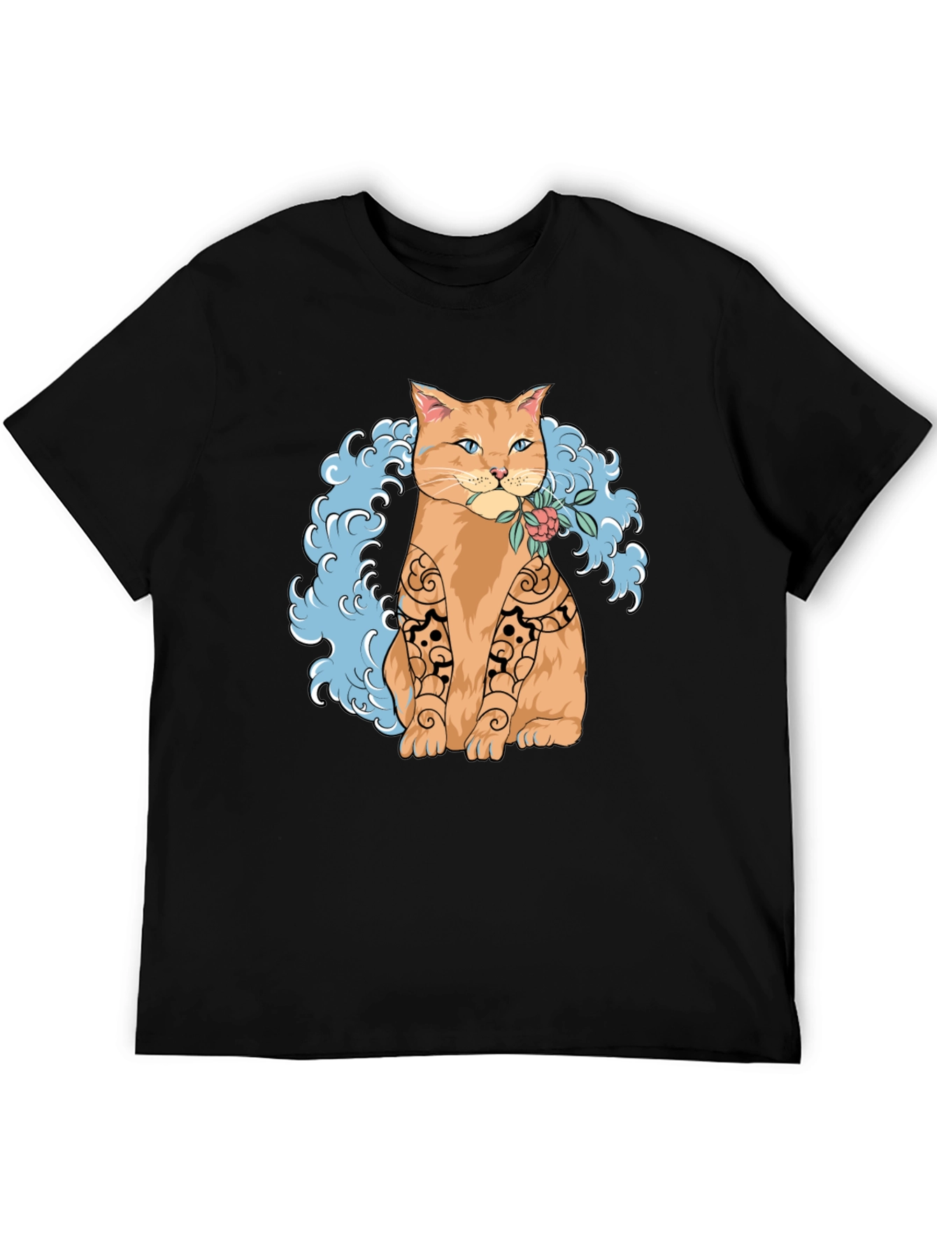 Cat Tattoo Art Graphic T-Shirt