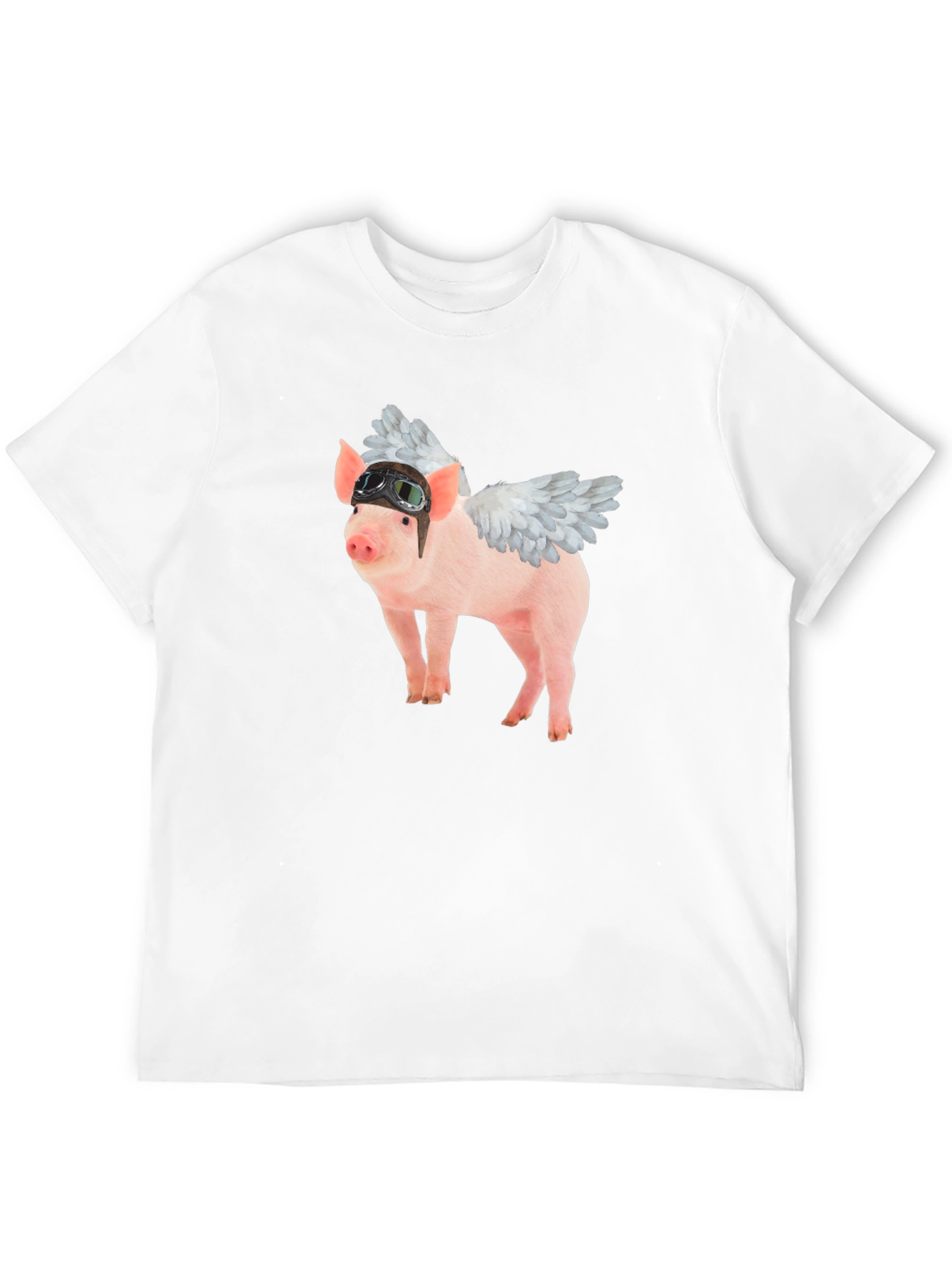 Flying Pig Aviator Black T-Shirt