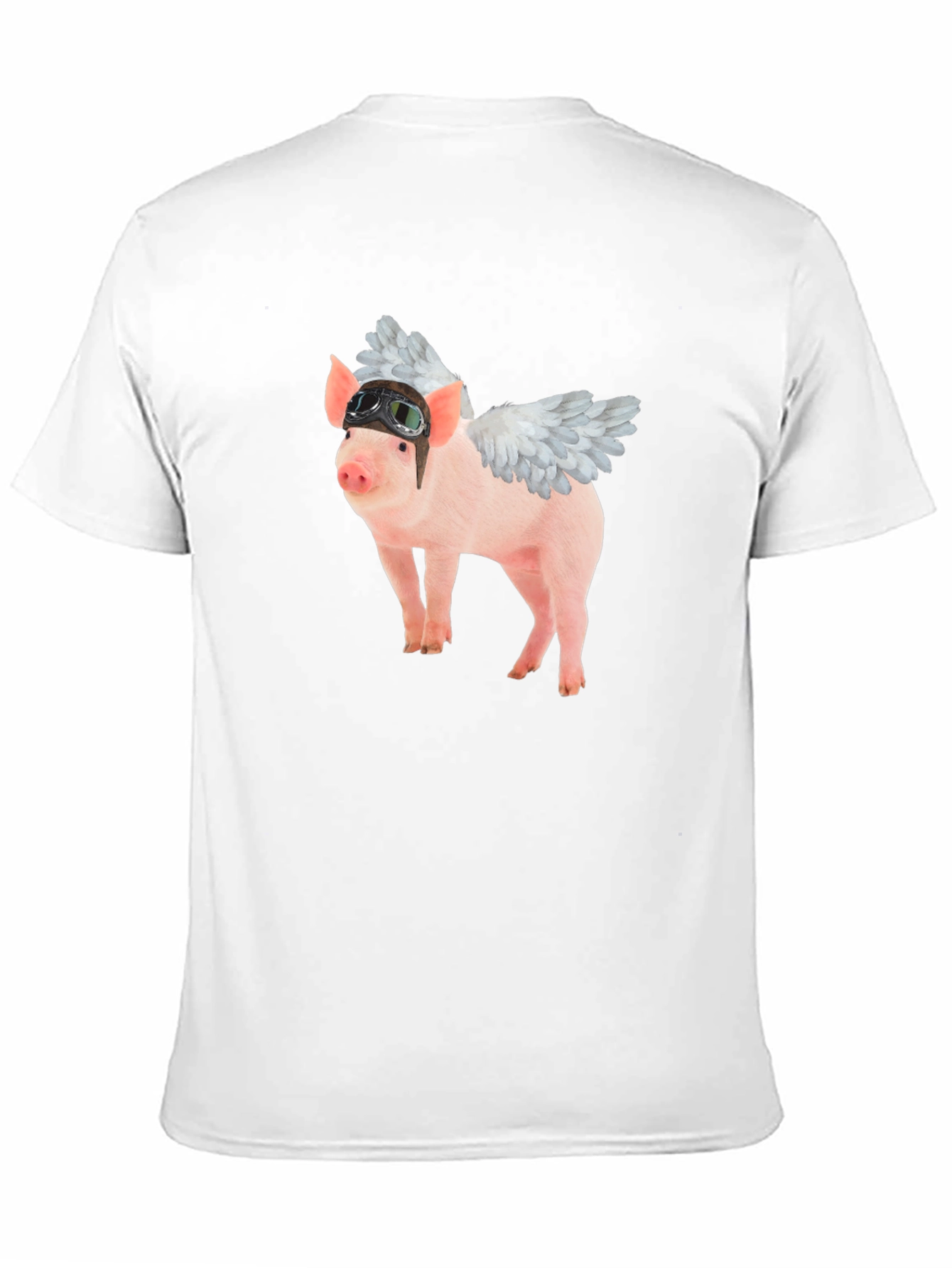 Flying Pig Aviator Black T-Shirt