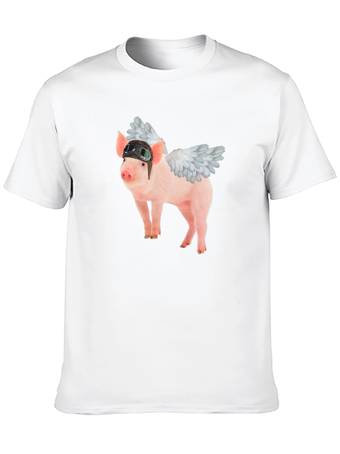 Flying Pig Aviator Black T-Shirt