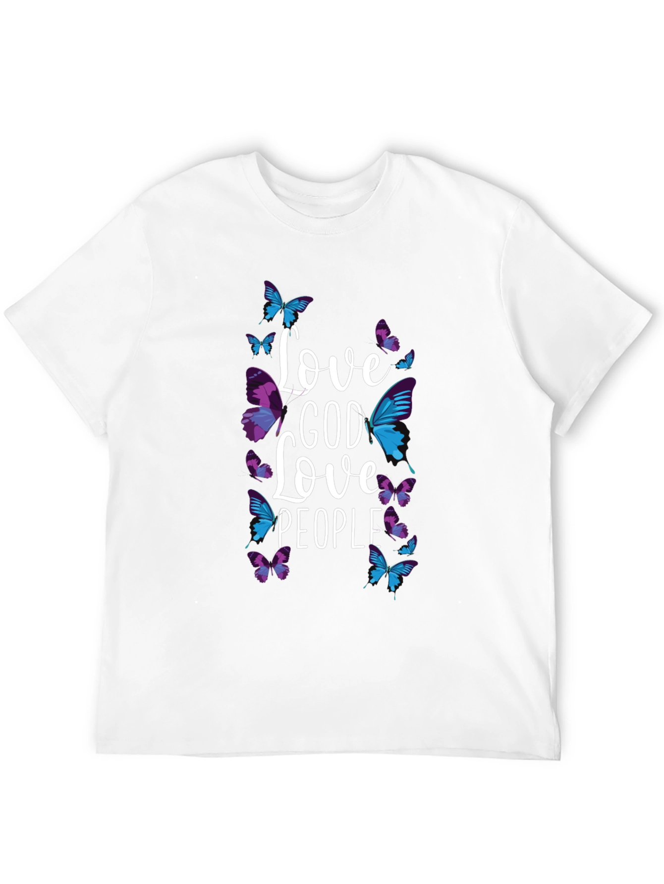 Love God Love People Butterfly Graphic Tee