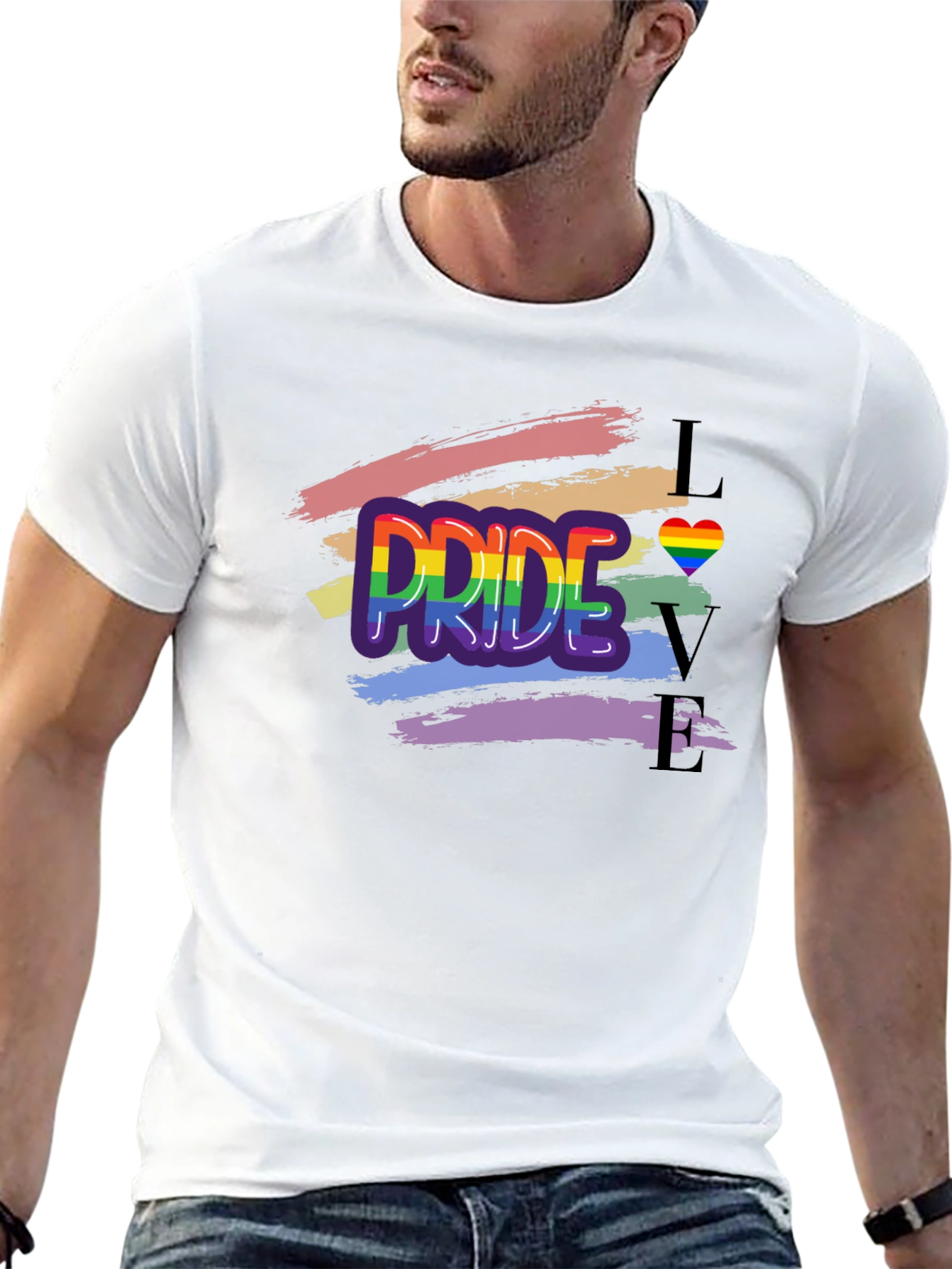 Pride Love Graphic T-Shirt - Unisex LGBTQ+ Apparel