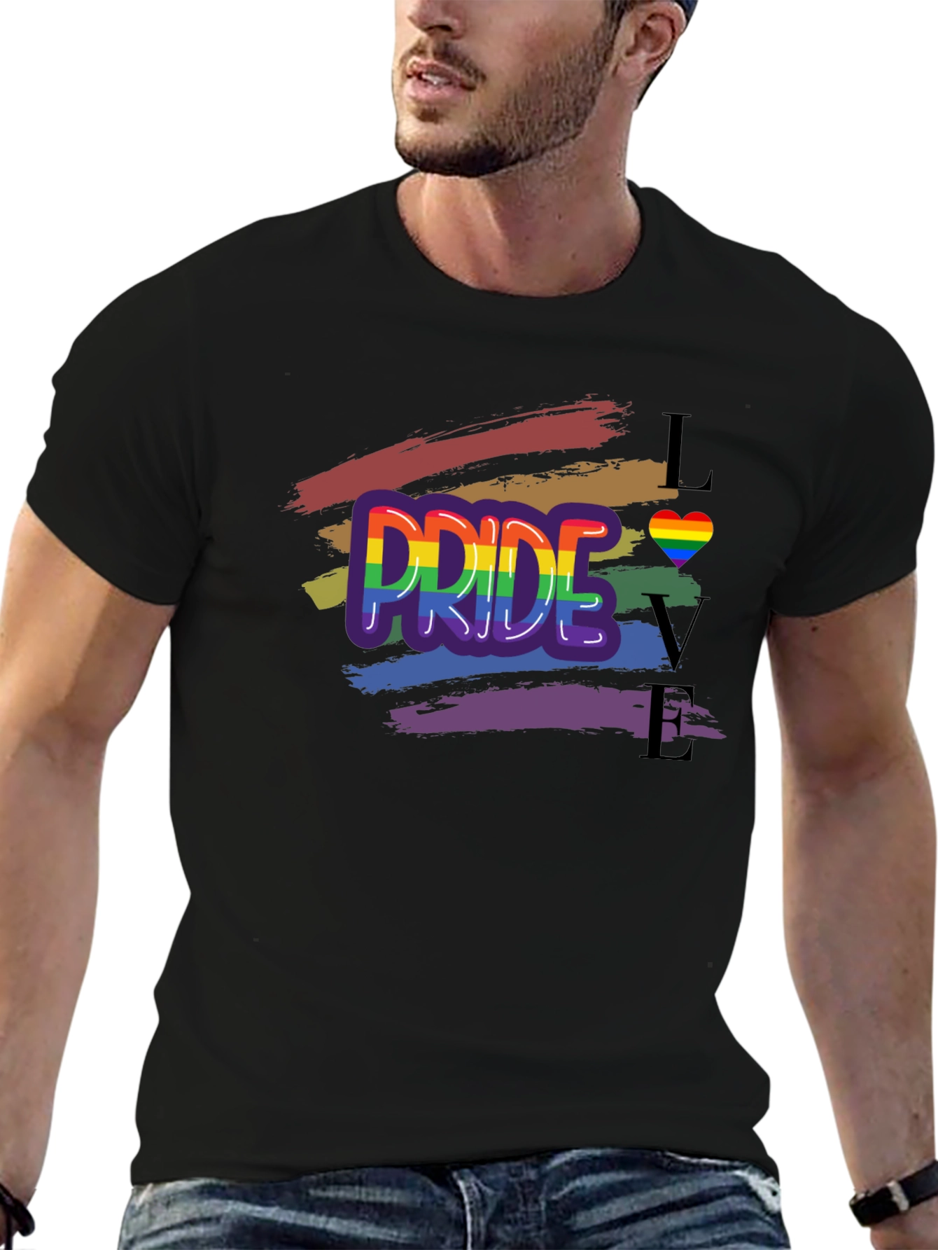 Pride Love Graphic T-Shirt - Unisex LGBTQ+ Apparel