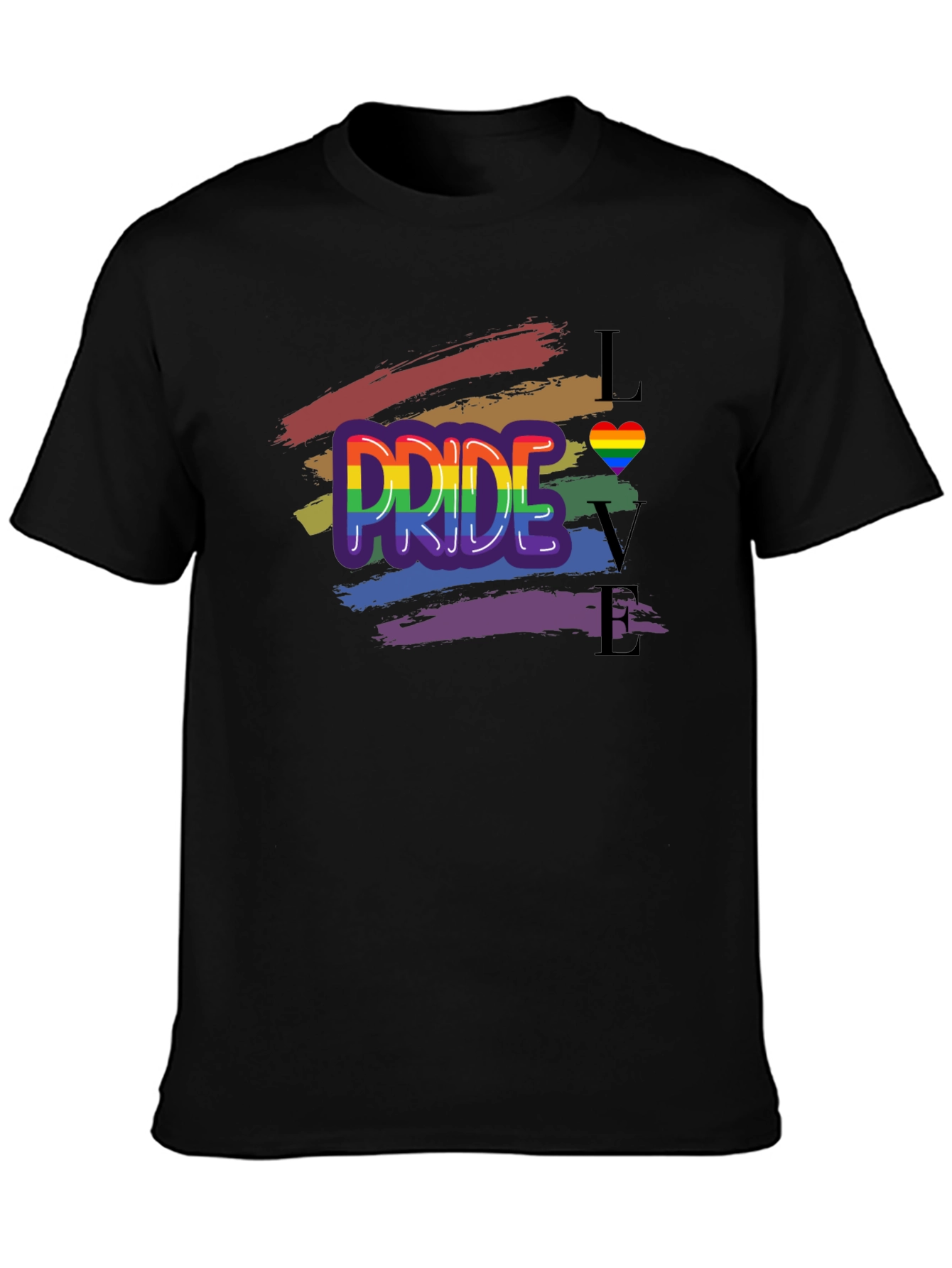 Pride Love Graphic T-Shirt - Unisex LGBTQ+ Apparel