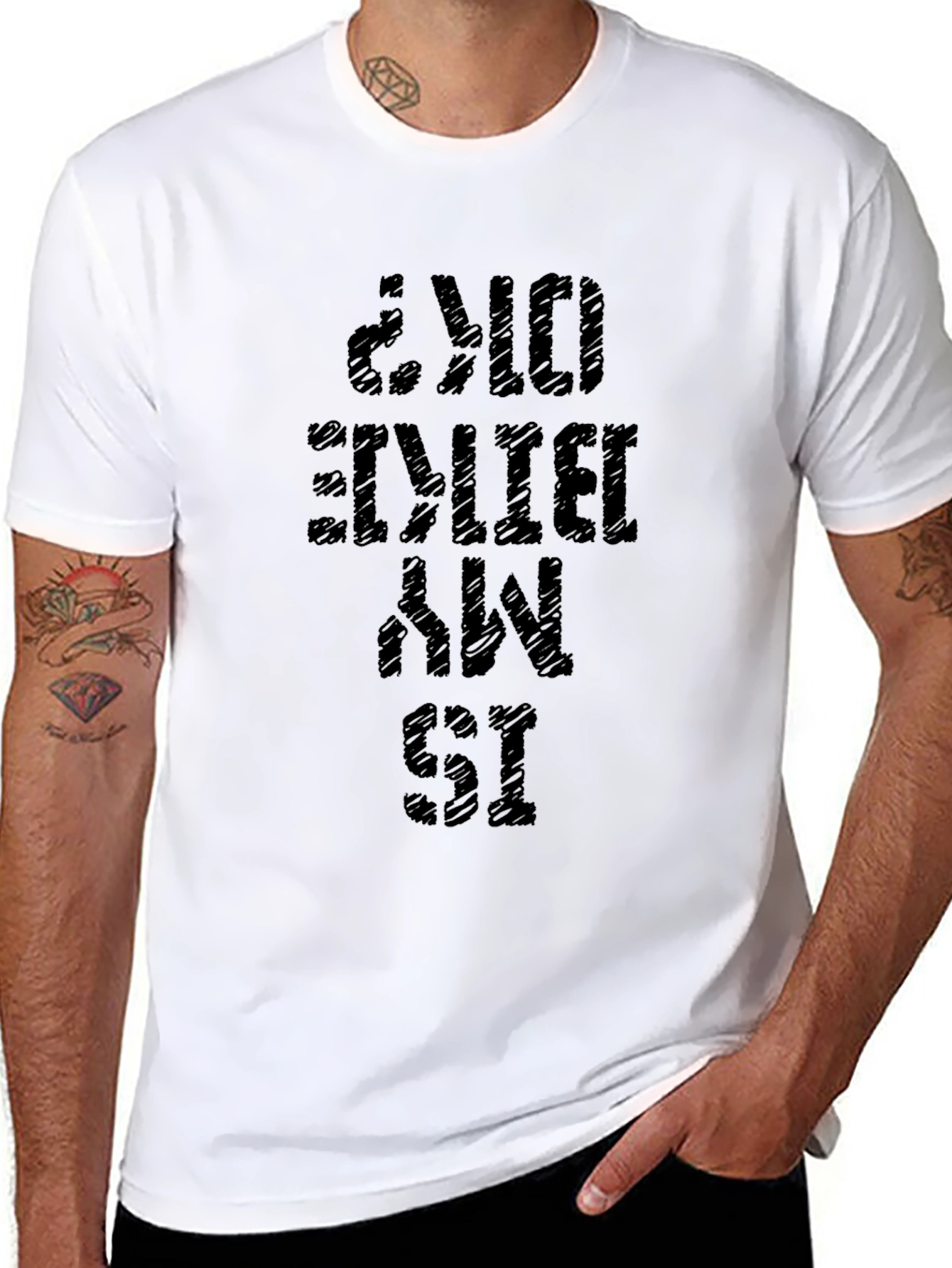 Is My Bike OK? Black Graphic T-Shirt