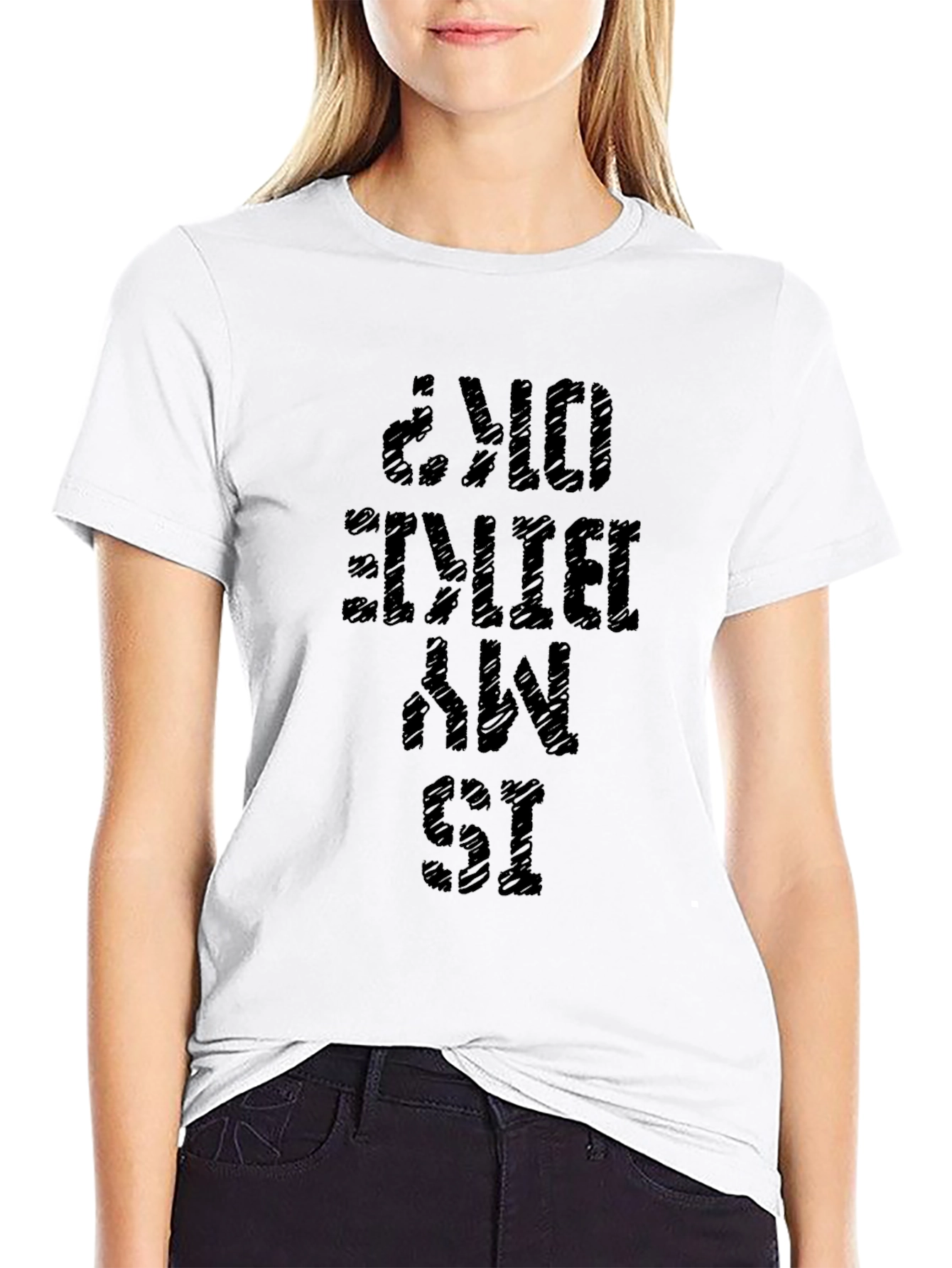Is My Bike OK? Black Graphic T-Shirt