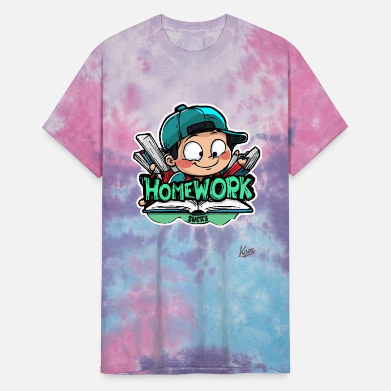 School Boy over books – Homework Sucks