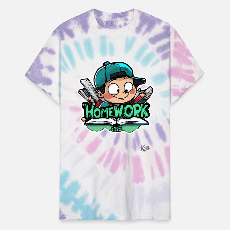 School Boy over books – Homework Sucks
