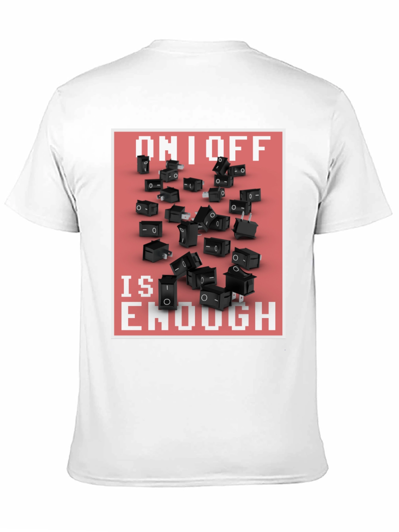 On/Off Switch T-Shirt - Black Graphic Tee