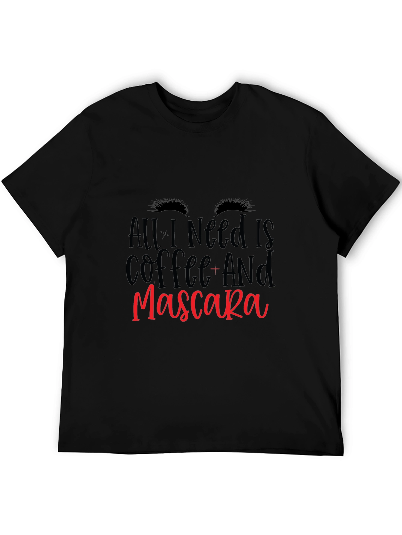 Coffee and Mascara Black T-Shirt