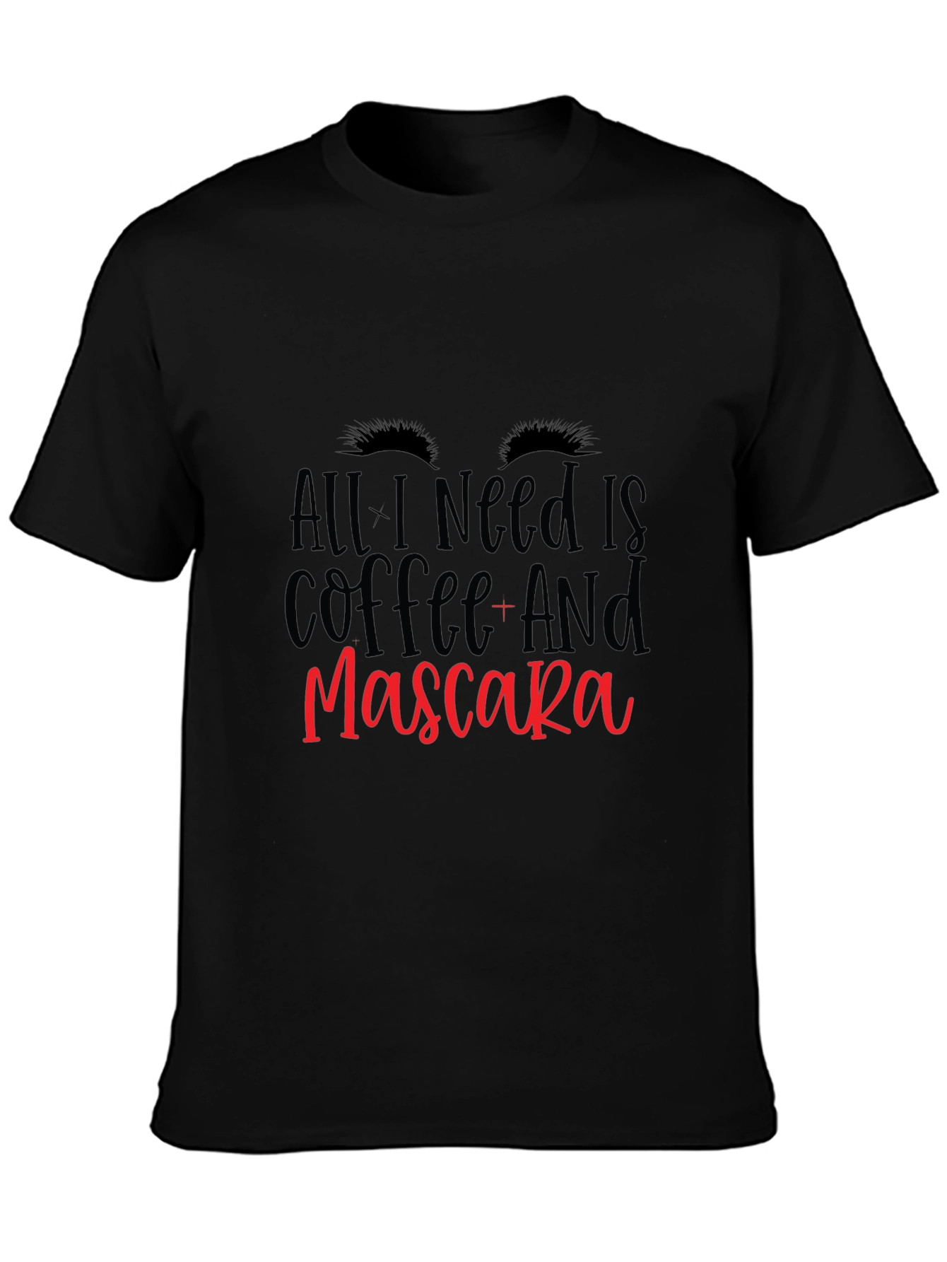 Coffee and Mascara Black T-Shirt