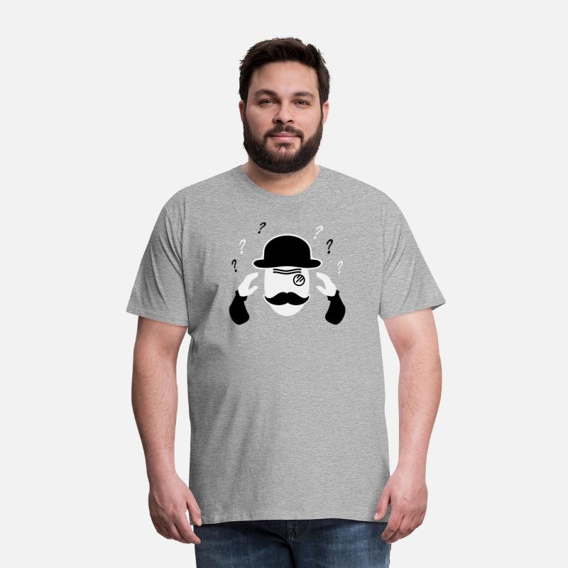 Sir with monocle and moustache wondering