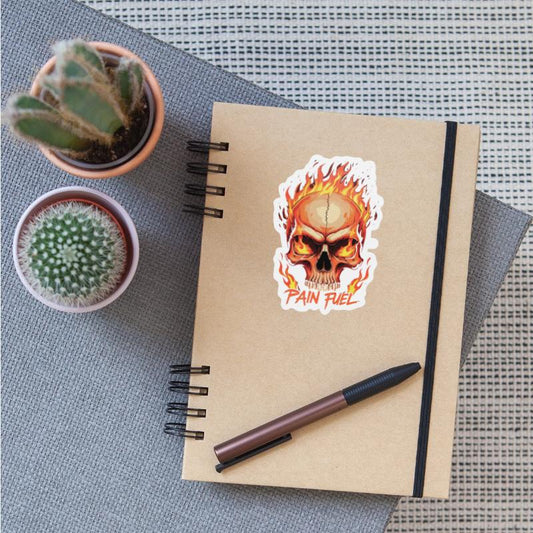 Skull in Flames: Pain Fuel | by Asarteon