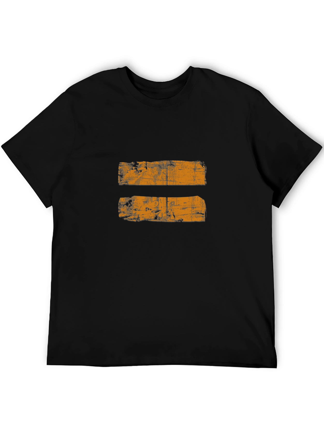 Distressed Equal Sign Black T-Shirt