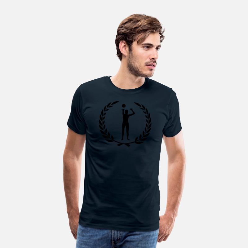 Sport award laurel wreath voleyball ball
