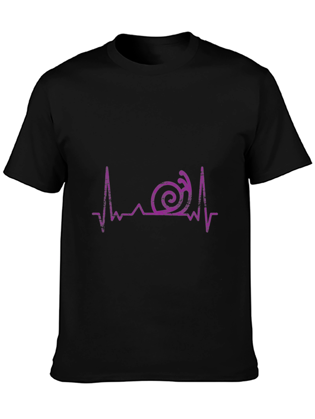 Snail Heartbeat Graphic Tee - Unique Design
