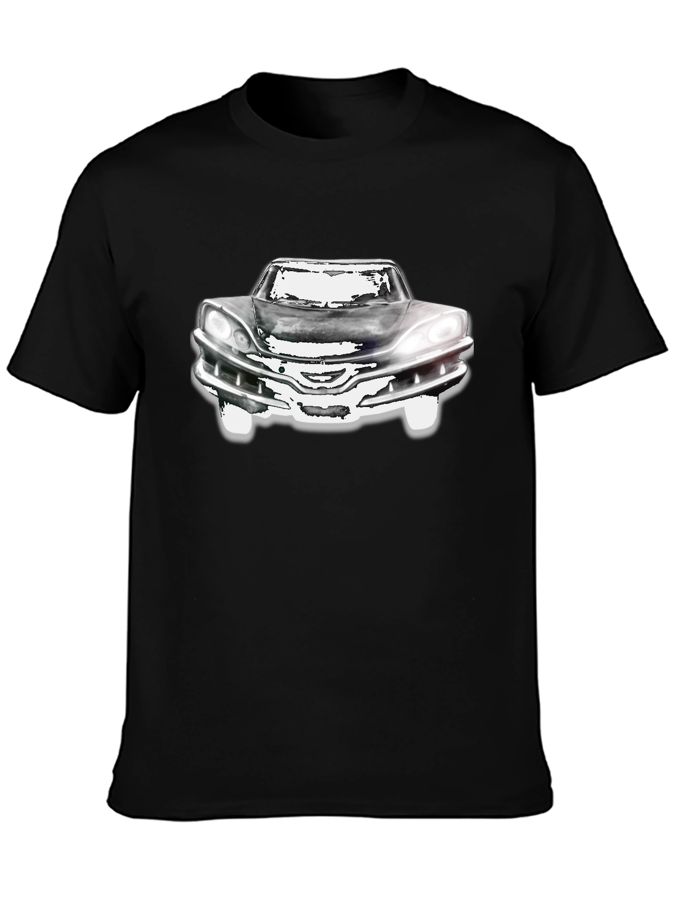 Classic Car Graphic T-Shirt - Black
