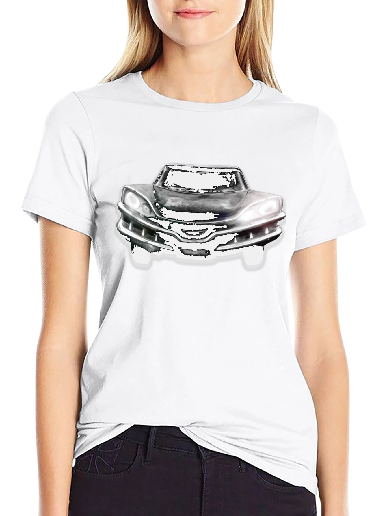 Classic Car Graphic T-Shirt - Black
