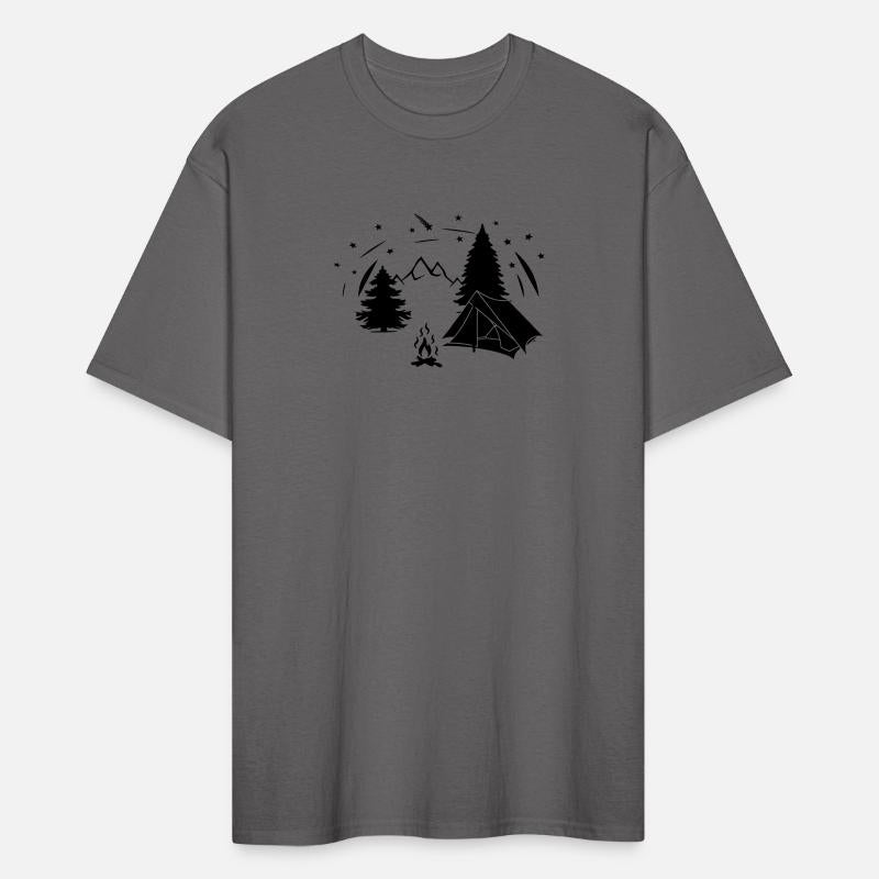 Starry sky in mountains or forest