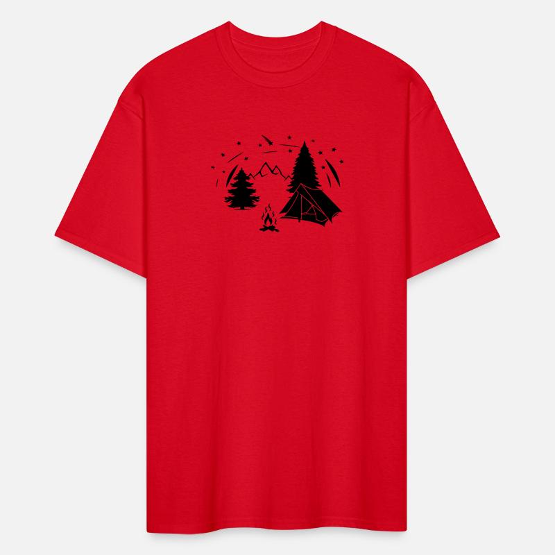 Starry sky in mountains or forest